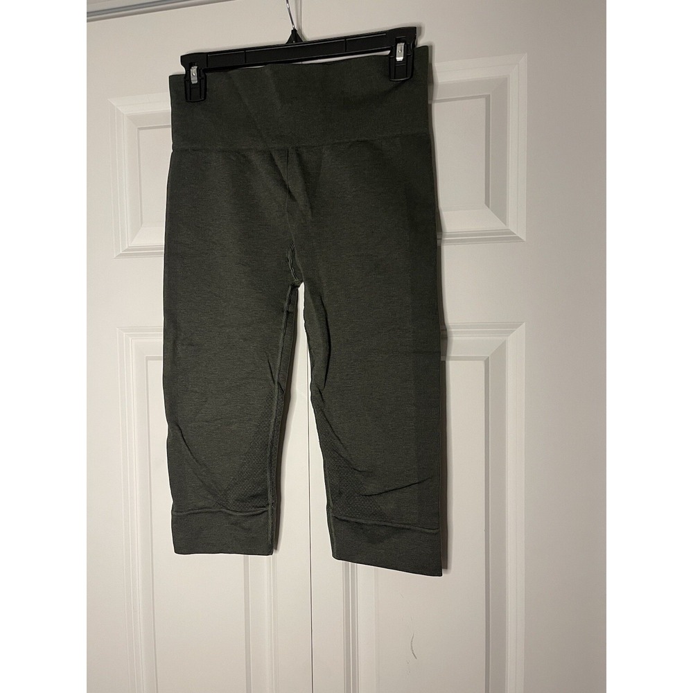 Lululemon Seamless cropped leggings Olive green size 6